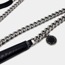 مملوكة مسبقًا حقيبة بوكس ستيللا مكارتني فلابيلا جلد أسود