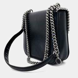 مملوكة مسبقًا حقيبة بوكس ستيللا مكارتني فلابيلا جلد أسود