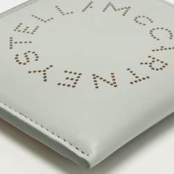 مملوكة مسبقًا محفظة ستيللا مكارتني مدمجة جلد صناعي مثقوب أزرق/بني