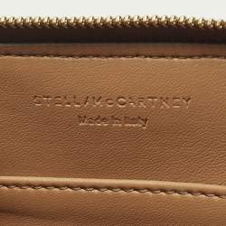 مملوكة مسبقًا محفظة ستيللا مكارتني مدمجة جلد صناعي مثقوب أزرق/بني