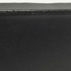 Pre Owned حقيبة كلاتش ستيللا مكارتني أكريليك تأثير خشب وجلد صناعي أسود