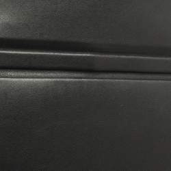 Pre Owned حقيبة كلاتش ستيللا مكارتني أكريليك تأثير خشب وجلد صناعي أسود