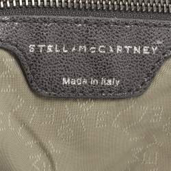 Pre Owned Stella McCartney Falabella Flap Grey Faux Suede Shoulder Bag