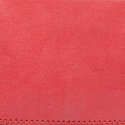 مملوكة مسبقًا Stella McCartney Falabella Peach Pink Faux Leather Fold Over Clutch