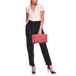 مملوكة مسبقًا Stella McCartney Falabella Peach Pink Faux Leather Fold Over Clutch