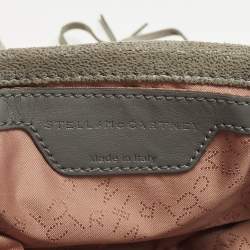 مملوكة مسبقًا Stella McCartney Falabella Fringe Grey Faux Suede Tote