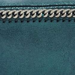مملوكة مسبقًا Stella McCartney Falabella Metallic Green Shimmering Faux Suede Belt Bag