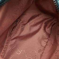 مملوكة مسبقًا Stella McCartney Falabella Metallic Green Shimmering Faux Suede Belt Bag