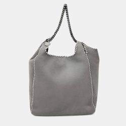 مملوكة مسبقًا حقيبة يد وحقيبة كتف رمادية من ستيلا مكارتني فلابالا