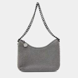 مملوكة مسبقًا Stella McCartney Grey Faux Leather Shoulder Bag