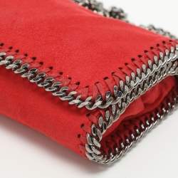 Pre Owned Stella McCartney Falabella Chilli Red Faux Leather Crossbody Bag