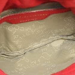 Pre Owned Stella McCartney Falabella Chilli Red Faux Leather Crossbody Bag