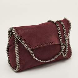 Pre Owned حقيبة كتف سلسلة ستيللا مكارتني فالابيلا جلد صناعي عنابية