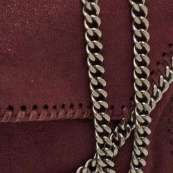 Pre Owned حقيبة كتف سلسلة ستيللا مكارتني فالابيلا جلد صناعي عنابية