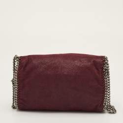 Pre Owned حقيبة كتف سلسلة ستيللا مكارتني فالابيلا جلد صناعي عنابية