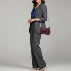 Pre Owned حقيبة كتف سلسلة ستيللا مكارتني فالابيلا جلد صناعي عنابية