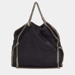 مملوكة مسبقًا Stella McCartney Falabella Small Black Faux Suede Tote