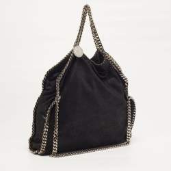 مملوكة مسبقًا Stella McCartney Falabella Small Black Faux Suede Tote