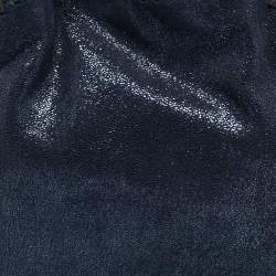 Pre Owned حقيبة يد ستيلا ماكرتني ميني فالابيلا سويدي صناعي معدنية زرقاء داكنة