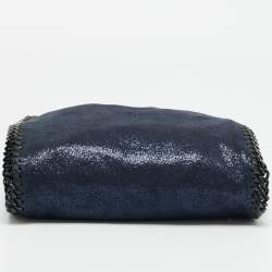 Pre Owned حقيبة يد ستيلا ماكرتني ميني فالابيلا سويدي صناعي معدنية زرقاء داكنة