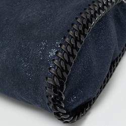 Pre Owned حقيبة يد ستيلا ماكرتني ميني فالابيلا سويدي صناعي معدنية زرقاء داكنة