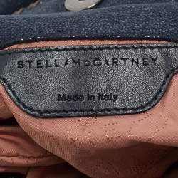 Pre Owned حقيبة يد ستيلا ماكرتني ميني فالابيلا سويدي صناعي معدنية زرقاء داكنة