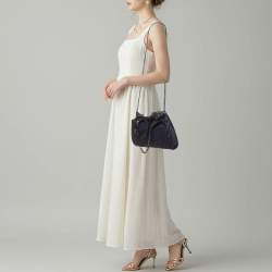 Pre Owned حقيبة يد ستيلا ماكرتني ميني فالابيلا سويدي صناعي معدنية زرقاء داكنة