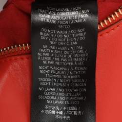 Pre Owned Stella McCartney Frayme Small Orange Faux Leather Hobo