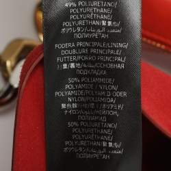 Pre Owned Stella McCartney Frayme Small Orange Faux Leather Hobo