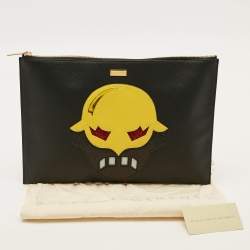 Pre Owned Stella McCartney Super Hero Multicolor Faux Leather Clutch