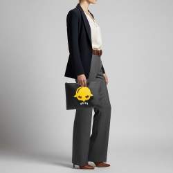 Pre Owned Stella McCartney Super Hero Multicolor Faux Leather Clutch