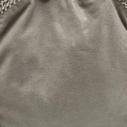 Pre Owned Stella McCartney Falabella Small Grey Faux Suede Tote