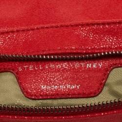 مملوكة مسبقًا حقيبة كلاتش ستبلا مكارتني فول سيود صناعي فوشيا قابلة للطي 