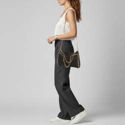 Pre Owned حقيبة يد توتس ستيلا مكارتني فالابيلا شامواه صناعي منقوش خوخي صغيرة