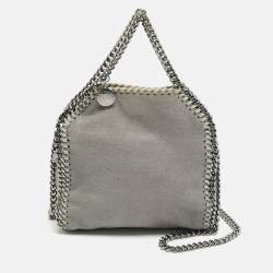 Pre Owned Stella McCartney Falabella Tiny Grey Faux Leather Tote