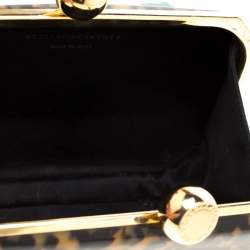 Pre Owned Stella McCartney Black/Brown Plexiglass Lucia Clutch