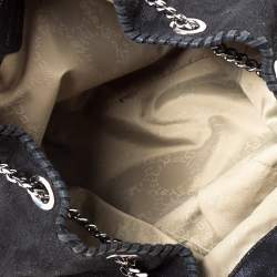 Pre Owned Stella McCartney Black Faux Leather Bucket Bag