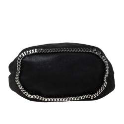 Pre Owned Stella McCartney Black Faux Leather Bucket Bag