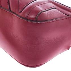 Pre Owned Stella McCartney Red Leather Stella Star Crossbody Bag