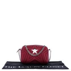 Pre Owned Stella McCartney Red Leather Stella Star Crossbody Bag