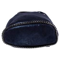 Pre Owned Stella McCartney Midnight Blue Faux Leather Falabella Backpack