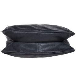 Pre Owned Stella McCartney Grey Faux Leather Bordered Shoulder Bag