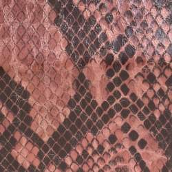 Stella McCartney Pink/Black Faux Python Leather Lucia Clutch