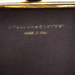 Stella McCartney Pink/Black Faux Python Leather Lucia Clutch