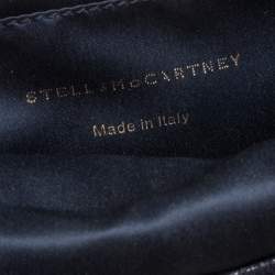 Pre Owned Stella McCartney Black Faux Leather Foldover Clutch