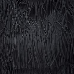Stella McCartney Black Faux Suede Falabella Fringed Tote