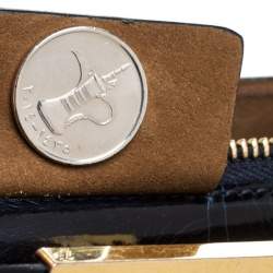 Pre Owned حقيبة كتف ستيلا ماكرتني جلد نقش تمساح سوداء