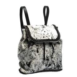 Pre Owned Stella McCartney Grey Canvas and Leather Falabella Backpack