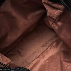 Pre Owned Stella McCartney Black Faux Leather Falabella Backpack