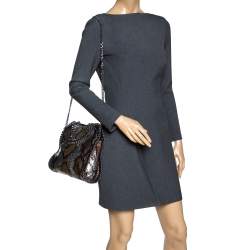 Pre Owned حقيبة يد ستيلا مكارتني "فالابيلا" ميني جلد ثعبان صناعي بارز متعدد الألوان